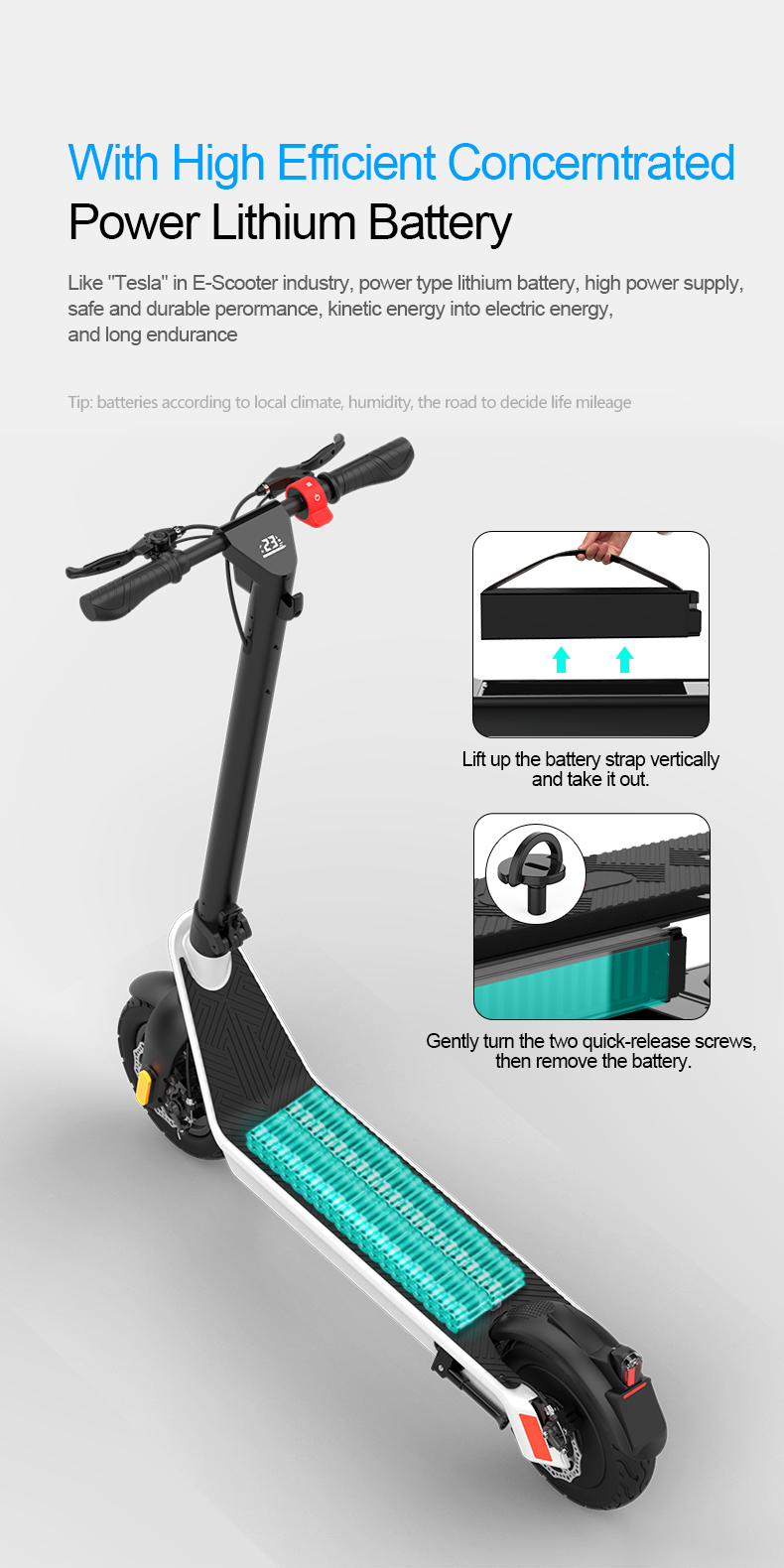 The Commuta Pro Max Electric Foldable Scooter - 75km Range and 40kmh Max Speed.