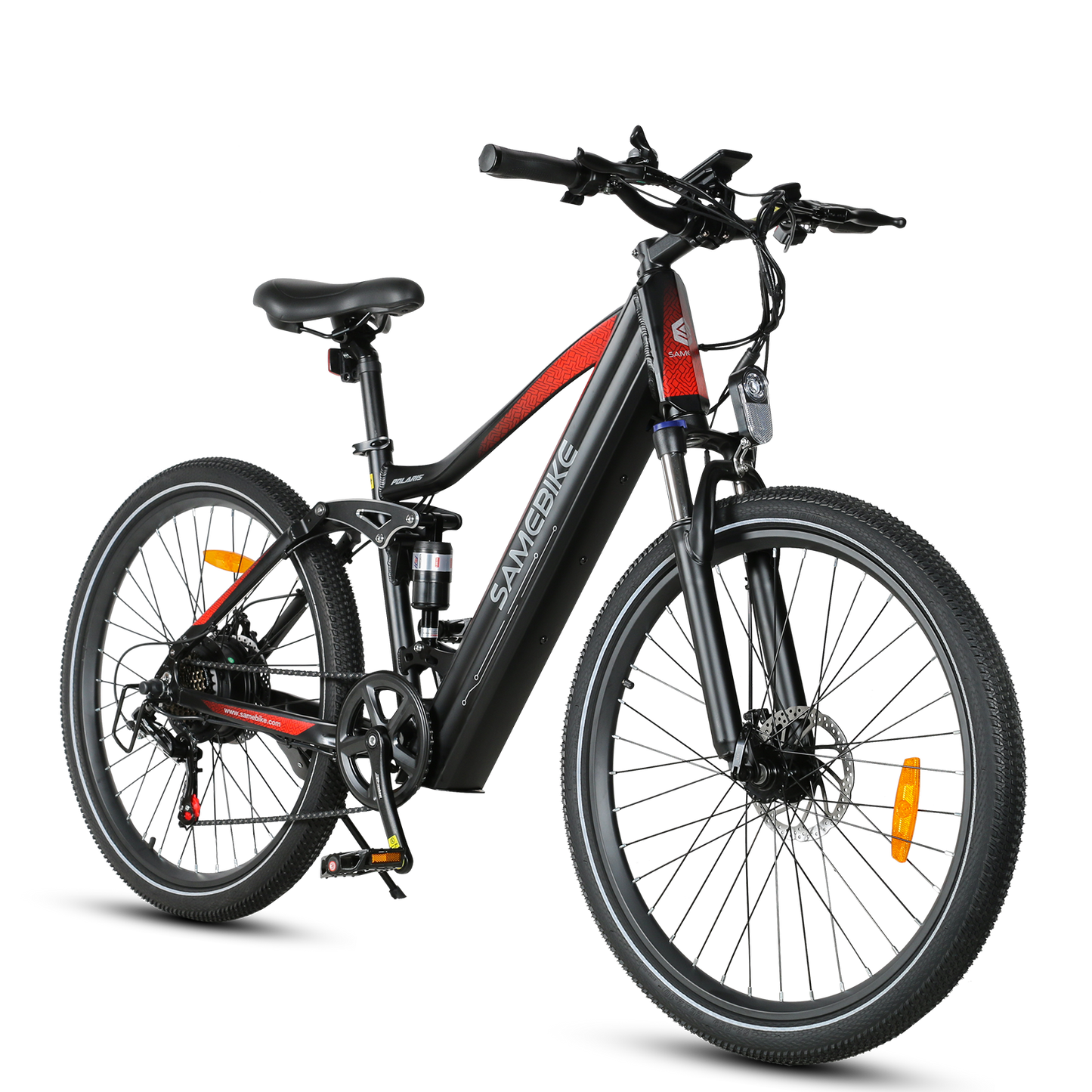 SAMEBIKE XD26-II Hybrid Electric Bike – 48V 15Ah Battery, 250W Motor, 110 km / 68 mi Range, Dual Suspension, Hydraulic Brakes