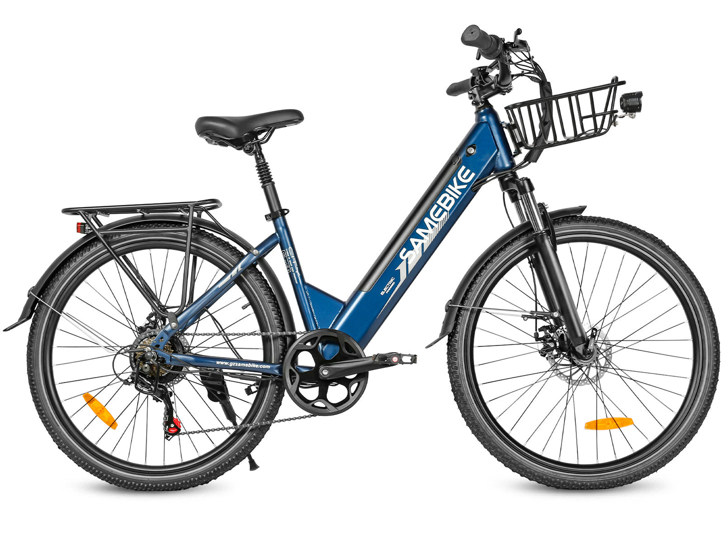 SAMEBIKE RS-A01 Pro-T Urban Electric Bicycle – 36V 15Ah Battery, 90 km / 56 mi Range, Dual Suspension, 7-Speed Shimano