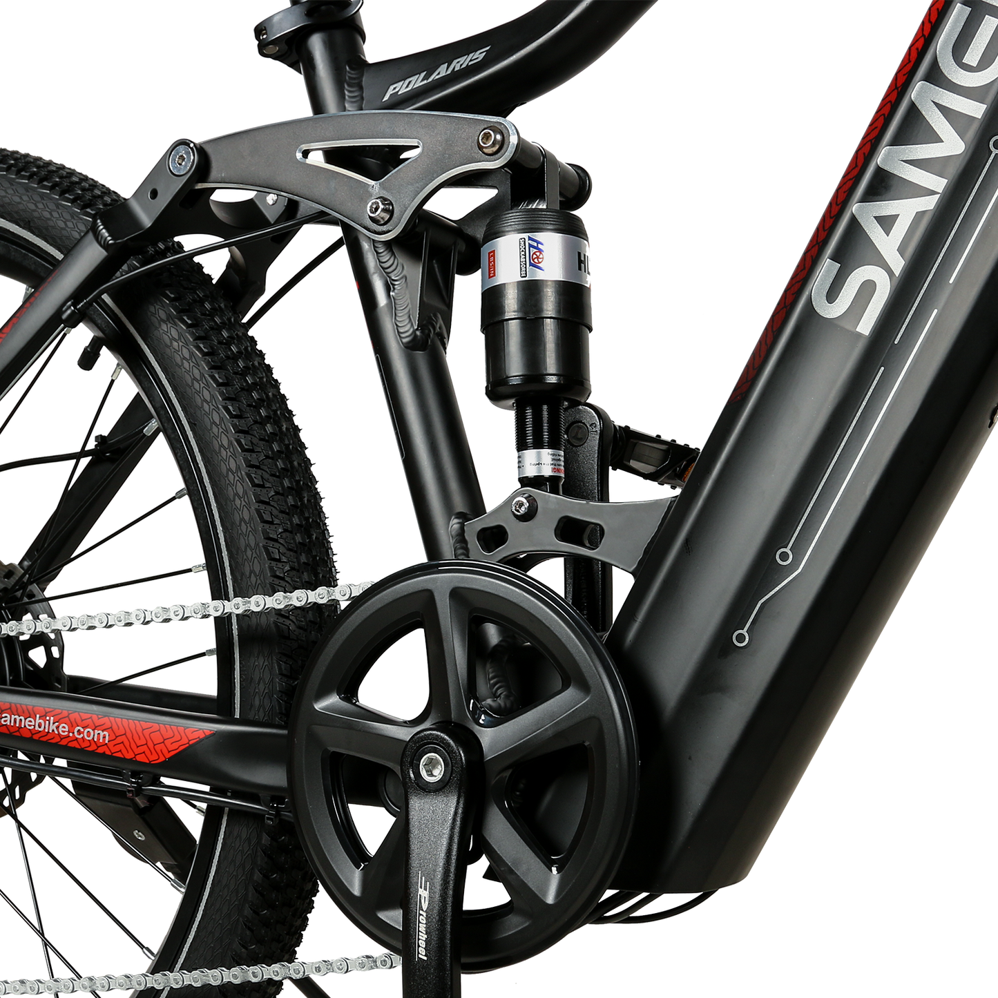 SAMEBIKE XD26-II Hybrid Electric Bike – 48V 15Ah Battery, 250W Motor, 110 km / 68 mi Range, Dual Suspension, Hydraulic Brakes