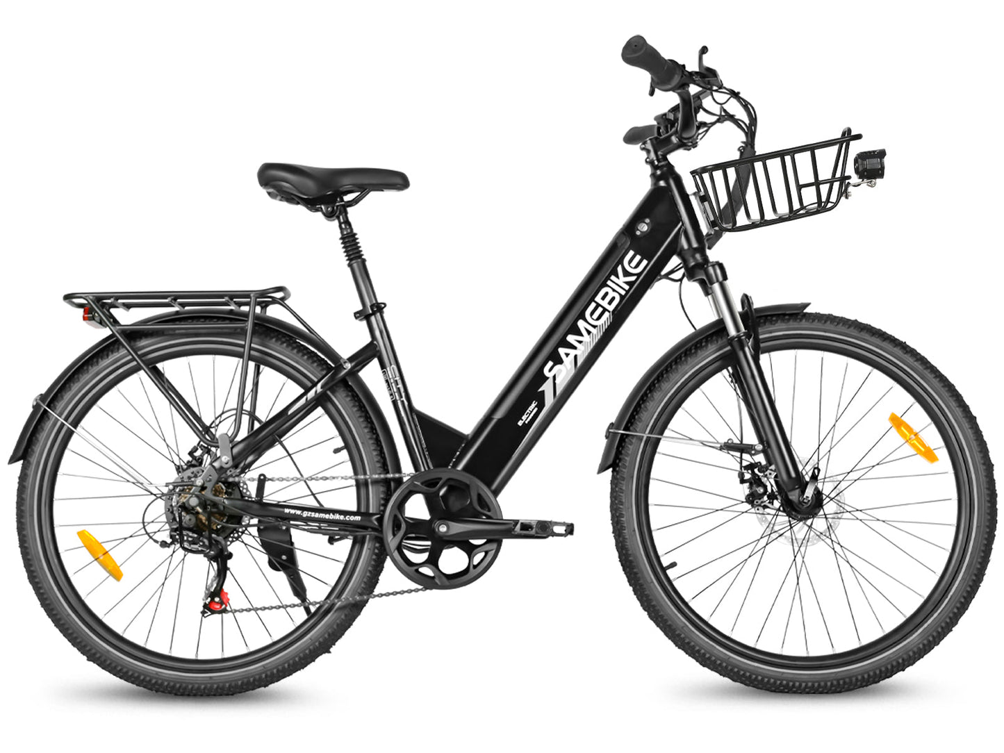 SAMEBIKE RS-A01 Pro-T Urban Electric Bicycle – 36V 15Ah Battery, 90 km / 56 mi Range, Dual Suspension, 7-Speed Shimano
