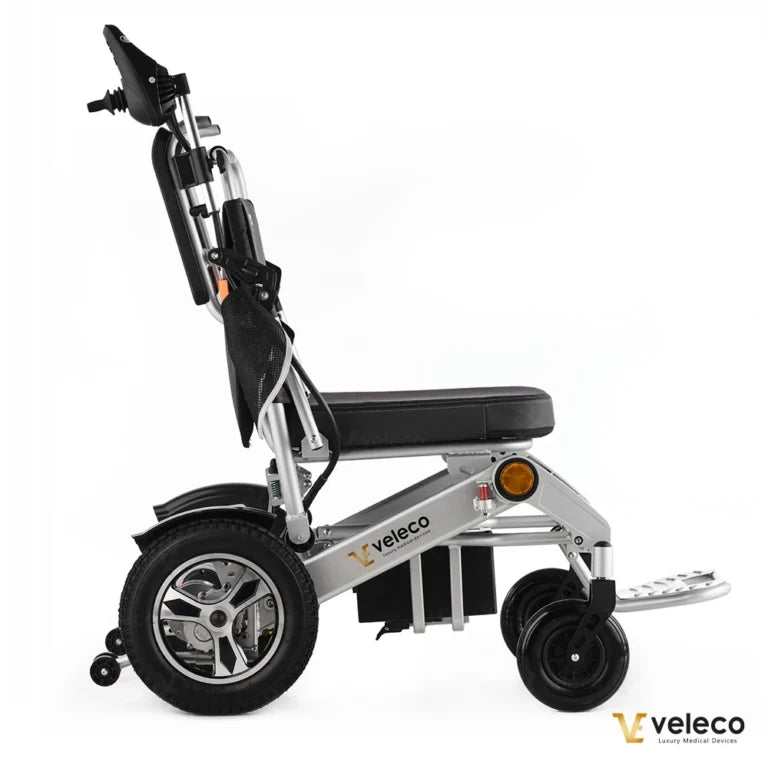 Veleco Cosmo Ultra-Light Electric Wheelchair – Folding, Joystick Control