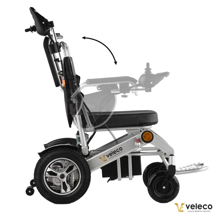 Veleco Cosmo Ultra-Light Electric Wheelchair – Folding, Joystick Control