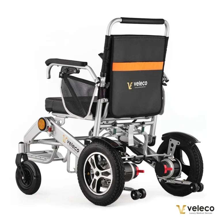 Veleco Cosmo Ultra-Light Electric Wheelchair – Folding, Joystick Control