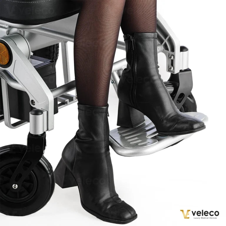 Veleco Cosmo Ultra-Light Electric Wheelchair – Folding, Joystick Control