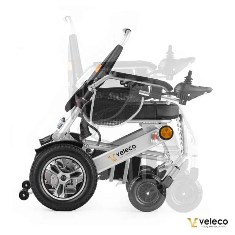 Veleco Cosmo Ultra-Light Electric Wheelchair – Folding, Joystick Control