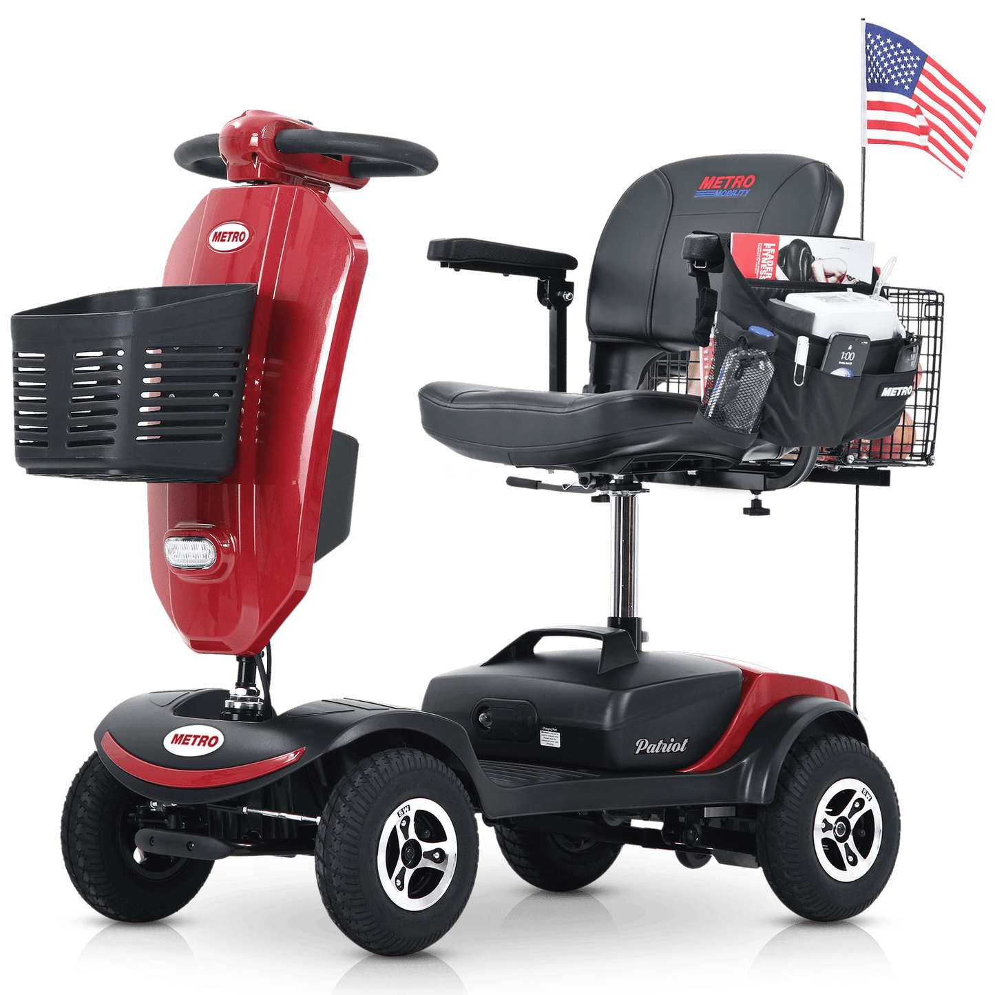 Outdoor Compact Mobility Scooter With Windshield - Rider Smarts
