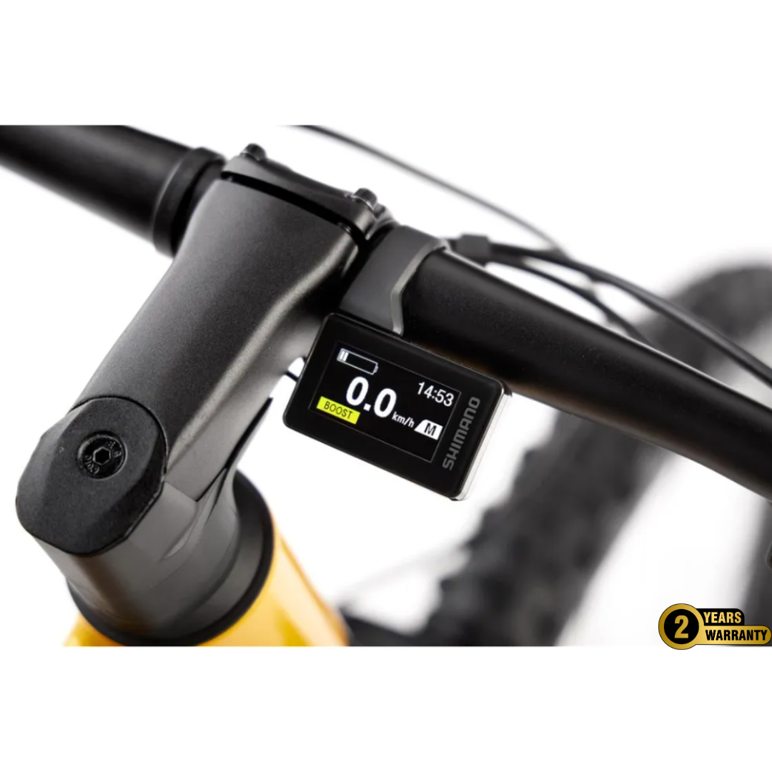 Romet E-MONSUN 1.0 SunFire Yellow: The Ultimate E-MTB for Adventure Enthusiasts