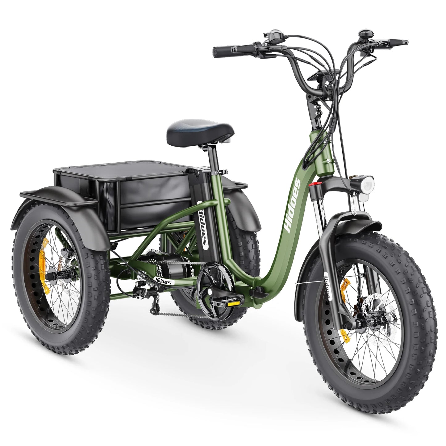 Electric Tricycle Foldable 750W Motor 48V20ah Lithium Battery Reversible Cargo Etrike All-terrain 20*4.0 Fat Tire Electric Trike