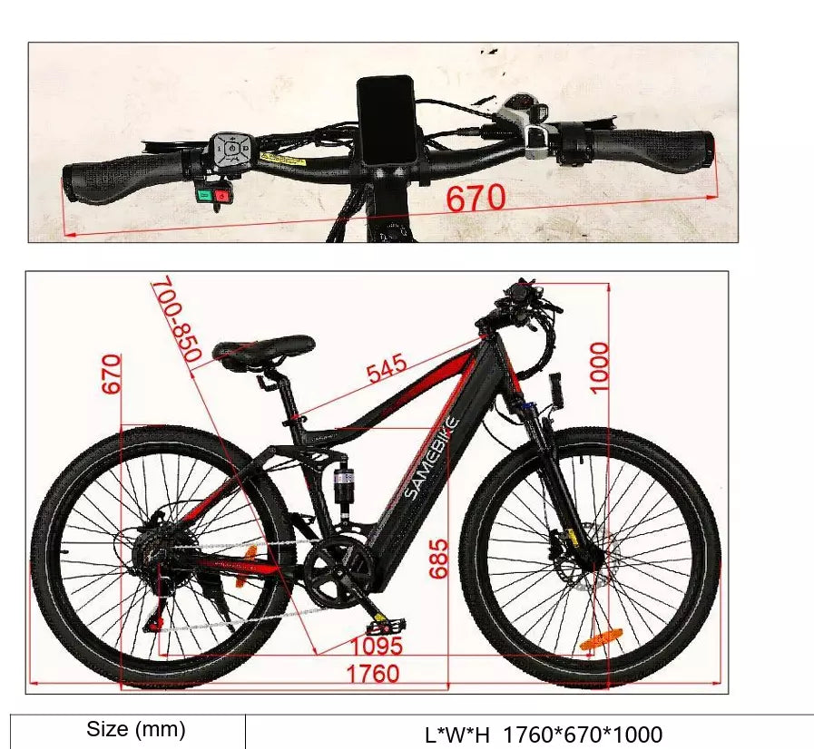Samebike XD26-II: Conquer Trails & Commute - 26" Electric Bike