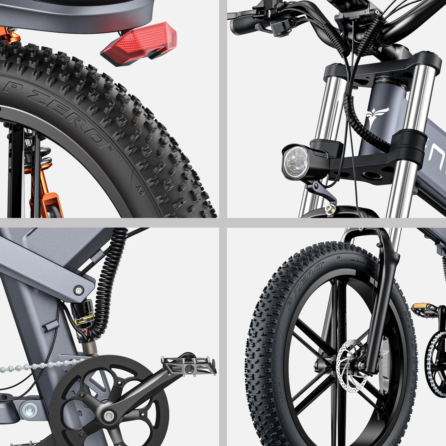 ENGWE X24 Electric Bicycle - 1200W Motor, 48V 29.2Ah Battery, Off-Road Adventure and Urban Commute