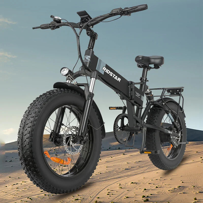 Ridstar H20 Mountain Electric Bicycle - 1000W Power, 48V 15Ah Battery, 45 km/h Speed