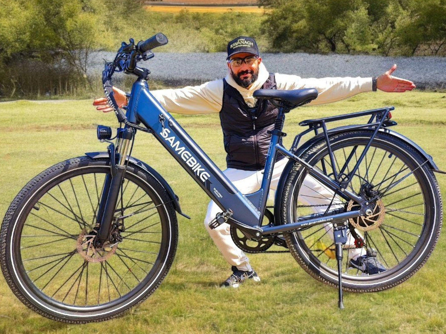 SAMEBIKE RS-A01 Pro-T Urban Electric Bicycle – 36V 15Ah Battery, 90 km / 56 mi Range, Dual Suspension, 7-Speed Shimano