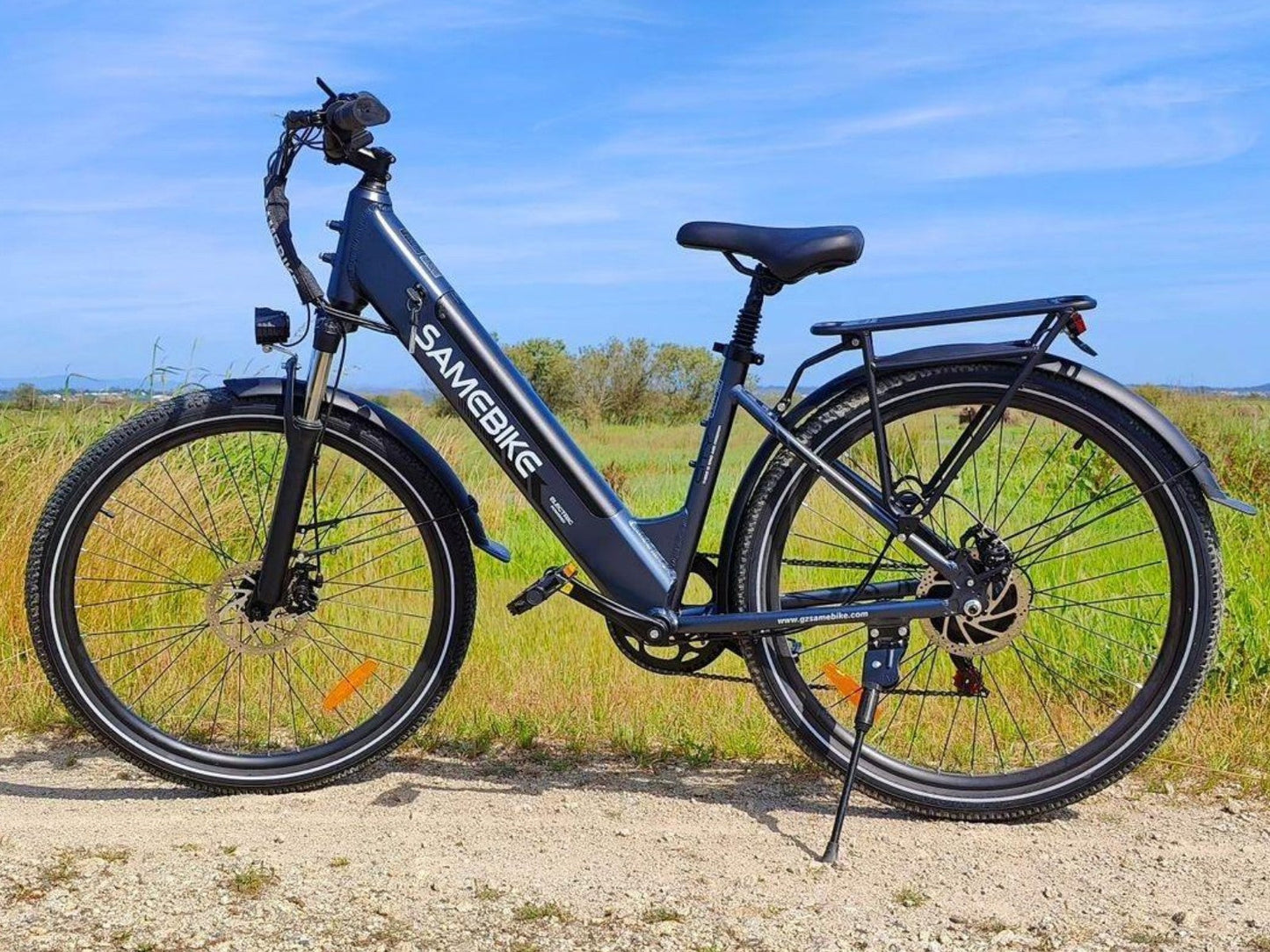 SAMEBIKE RS-A01 Pro-T Urban Electric Bicycle – 36V 15Ah Battery, 90 km / 56 mi Range, Dual Suspension, 7-Speed Shimano