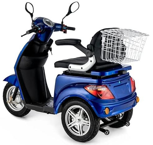 Veleco ZT15 3‑Wheel Class‑3 Mobility Scooter – 900 W / 48 V | Adjustable Seat, Full Suspension, Magnetic Brakes