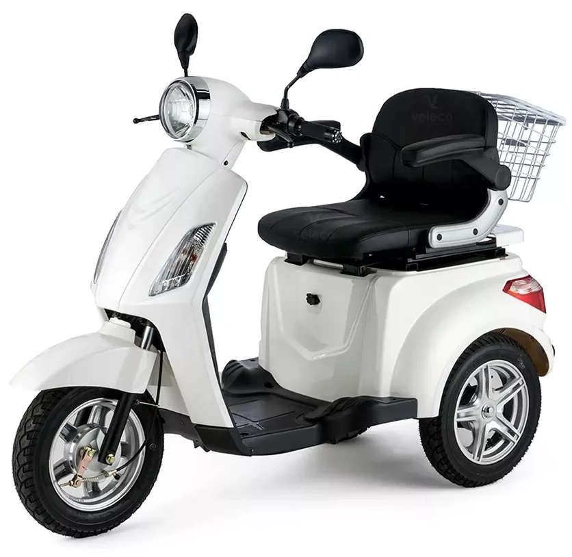 Veleco ZT15 3‑Wheel Class‑3 Mobility Scooter – 900 W / 48 V | Adjustable Seat, Full Suspension, Magnetic Brakes