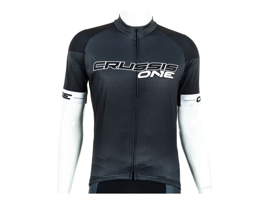Crussis ONE short-Sleeved Cycling Jersey Black/White