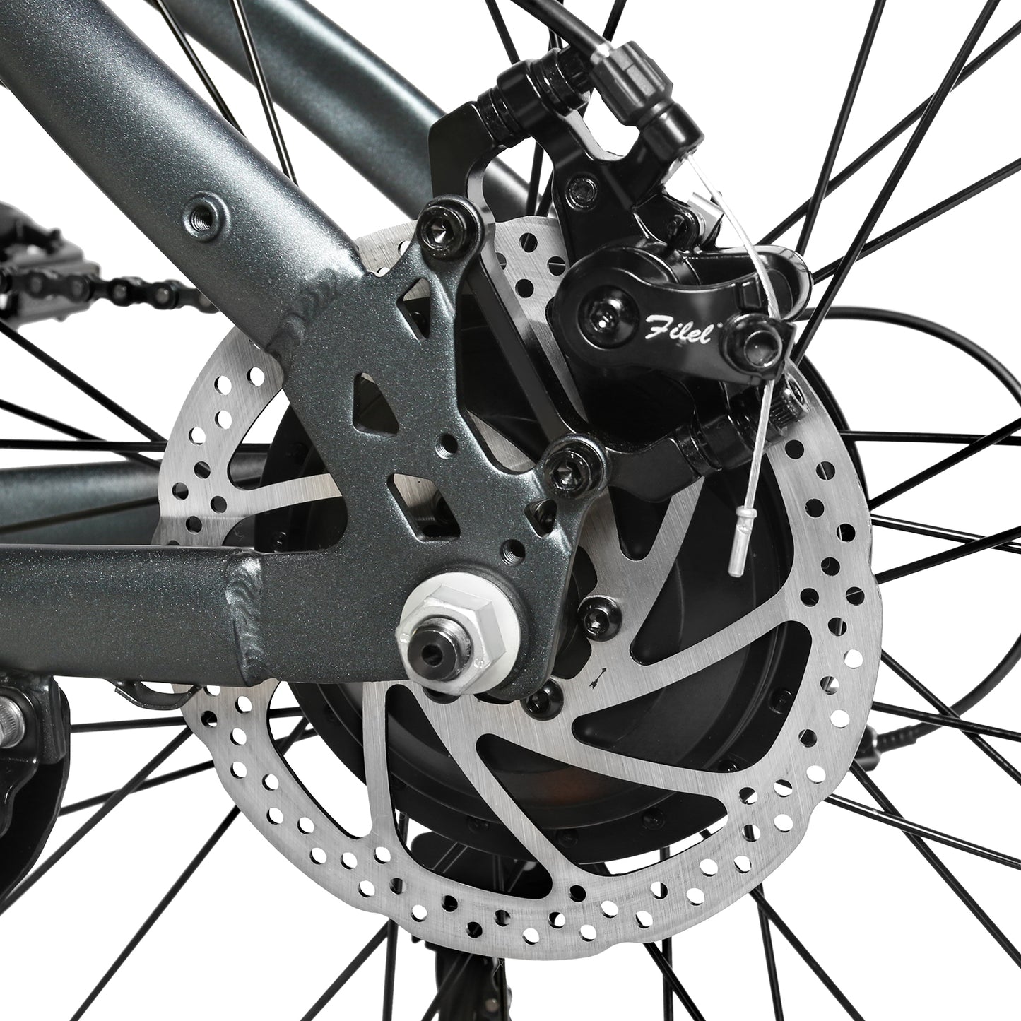 SAMEBIKE RS-A06 – 48V 12.5Ah, 350W Mid-Drive Motor, 45–60 km / 28–37 mi Range, Hydraulic Brakes, All-Terrain E-MTB