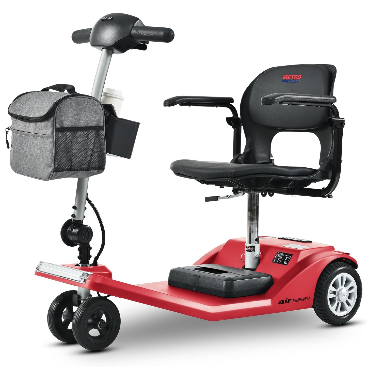 Metro Mobility Scooters, Super Lightweight Foldable Electric Mobility Scooter for Adults and Seniors, Aluminum Frame 33lbs Only Airline Approved with Detachable Lithium Battery - Rider Smarts