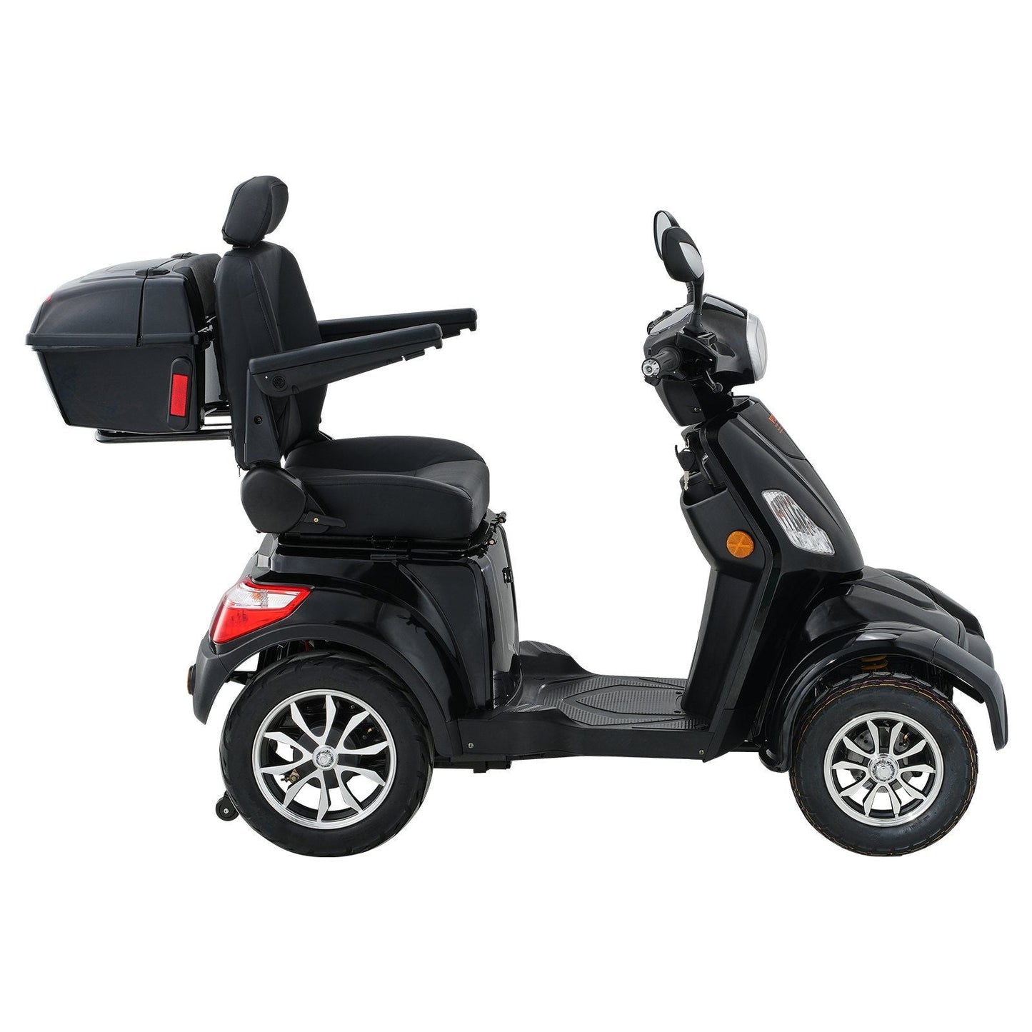 VEVOR Heavy Duty 4-Wheel Mobility Scooters for Seniors & Adults 500lbs Capacity - 31 Miles 3-Speed Long Range, 800W All Terrain Electric Recreational Scooter Wheelchair with 25° Max Climbing Capacity - Rider Smarts