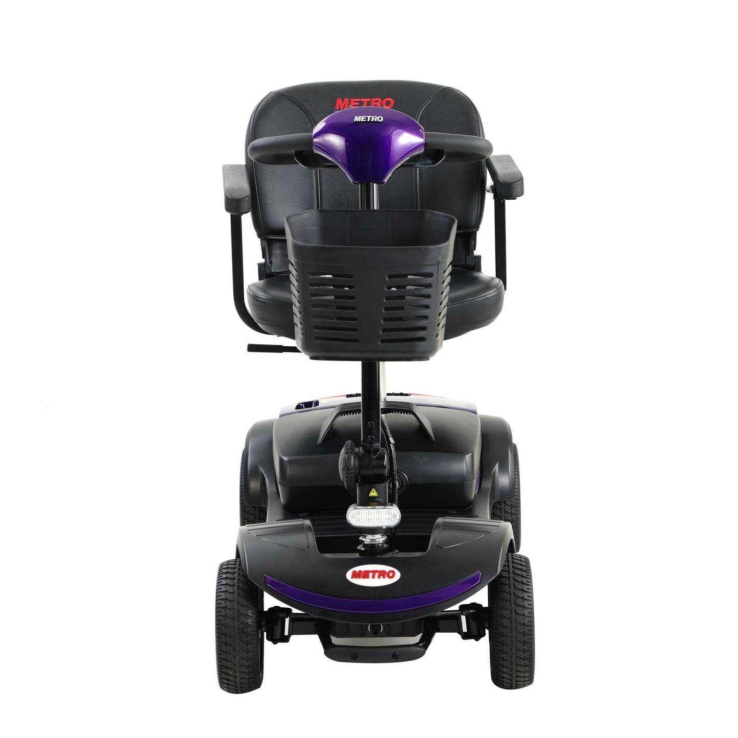 Four wheels Compact Travel Mobility Scooter with 300W Motor for Adult-300lbs, Dark Purple - Rider Smarts