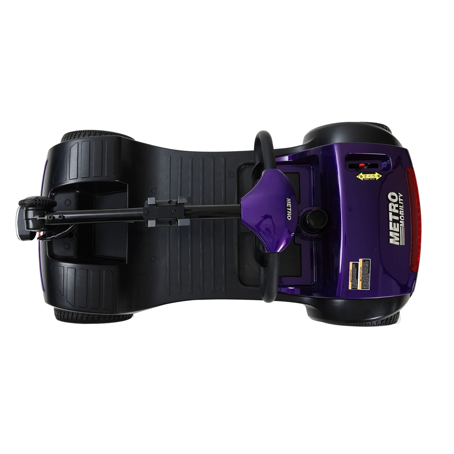Four wheels Compact Travel Mobility Scooter with 300W Motor for Adult-300lbs, Dark Purple - Rider Smarts