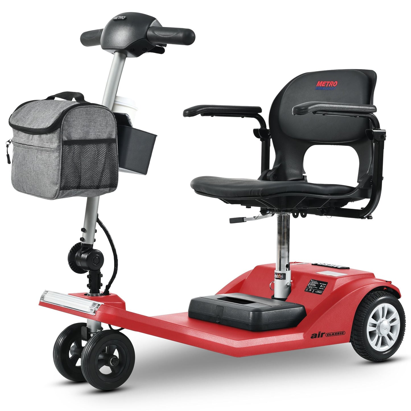 Metro Mobility Scooters, Super Lightweight Foldable Electric Mobility Scooter for Adults and Seniors, Aluminum Frame 33lbs Only Airline Approved with Detachable Lithium Battery - Rider Smarts