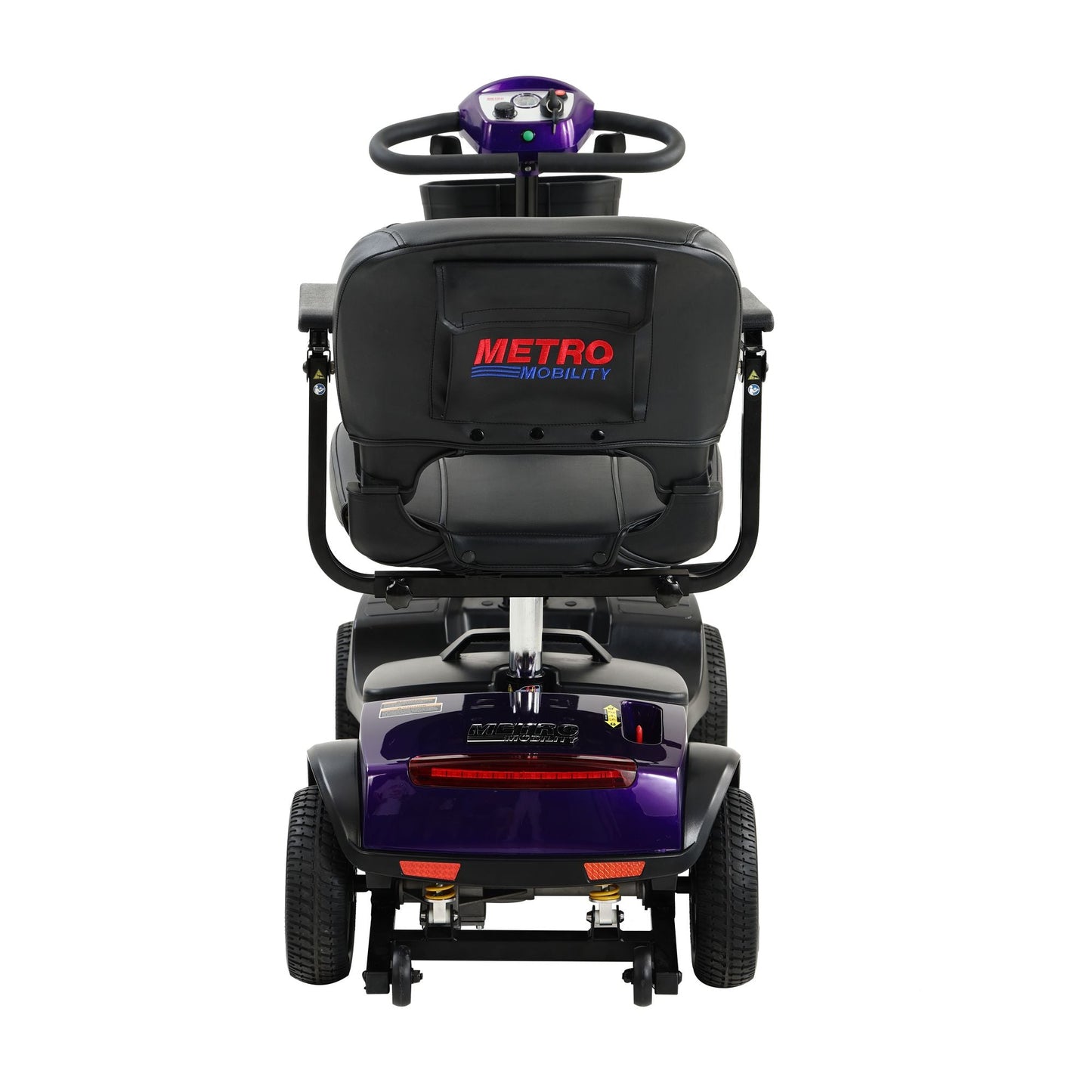 Four wheels Compact Travel Mobility Scooter with 300W Motor for Adult-300lbs, Dark Purple - Rider Smarts