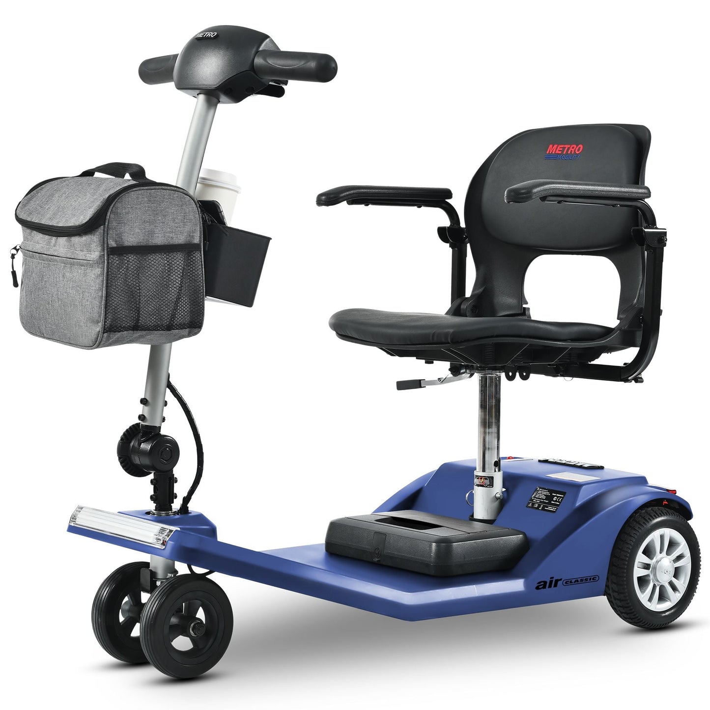 Metro Mobility Scooters, Super Lightweight Foldable Electric Mobility Scooter for Adults and Seniors, Aluminum Frame 33lbs Only Airline Approved with Detachable Lithium Battery - Rider Smarts
