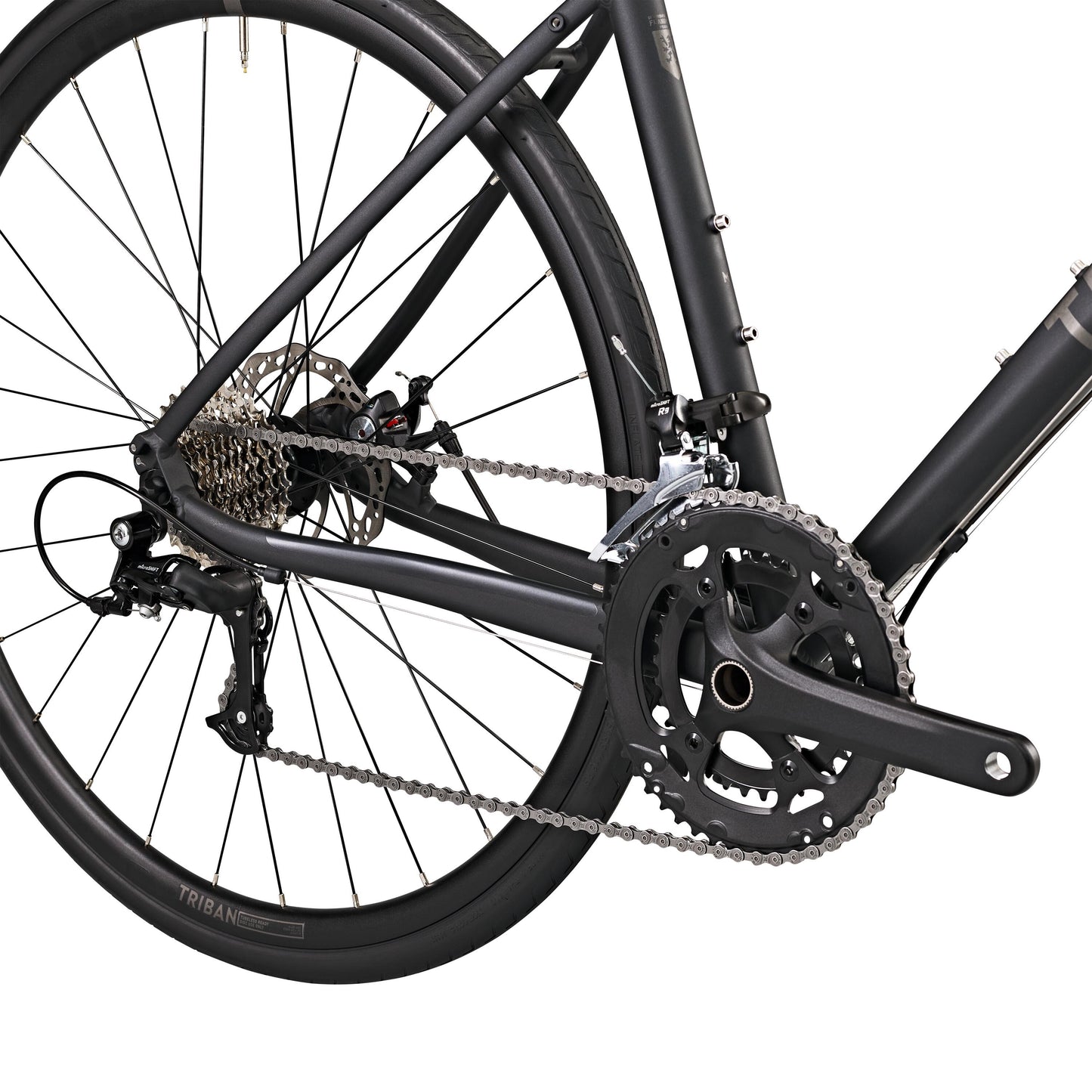 ROAD BIKE TRIBAN RC 500 Microshift DISC BRAKE - BLACK