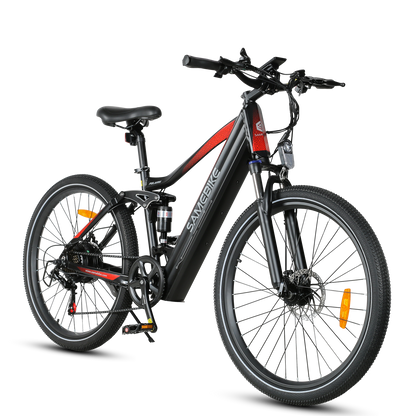 SAMEBIKE XD26-II Hybrid Electric Bike – 48V 15Ah Battery, 250W Motor, 110 km / 68 mi Range, Dual Suspension, Hydraulic Brakes
