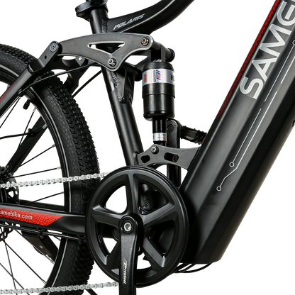SAMEBIKE XD26-II Hybrid Electric Bike – 48V 15Ah Battery, 250W Motor, 110 km / 68 mi Range, Dual Suspension, Hydraulic Brakes