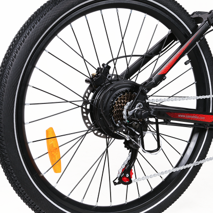 SAMEBIKE XD26-II Hybrid Electric Bike – 48V 15Ah Battery, 250W Motor, 110 km / 68 mi Range, Dual Suspension, Hydraulic Brakes