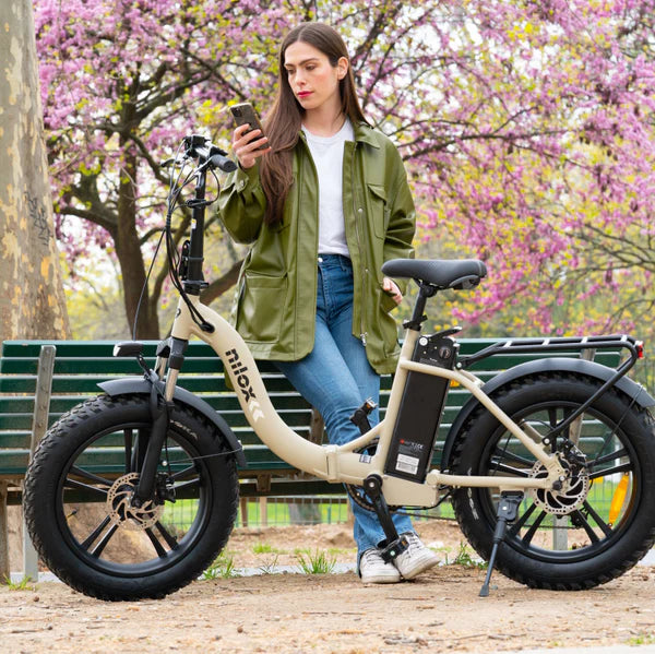 Nilox Electric Bike Nilox X9 Plus 20X4P Beige 250 W 13000 Mah 20" - Rider Smarts