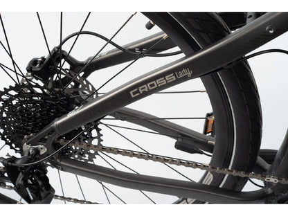 Crussis OLI Cross Lady 8.7-S 2022 Electric Trekking Bike in sleek design, ideal for women's urban and trail rides.