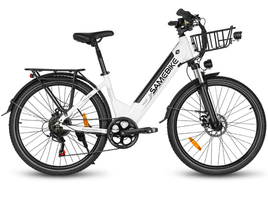 SAMEBIKE RS-A01 Pro-T Urban Electric Bicycle – 36V 15Ah Battery, 90 km / 56 mi Range, Dual Suspension, 7-Speed Shimano