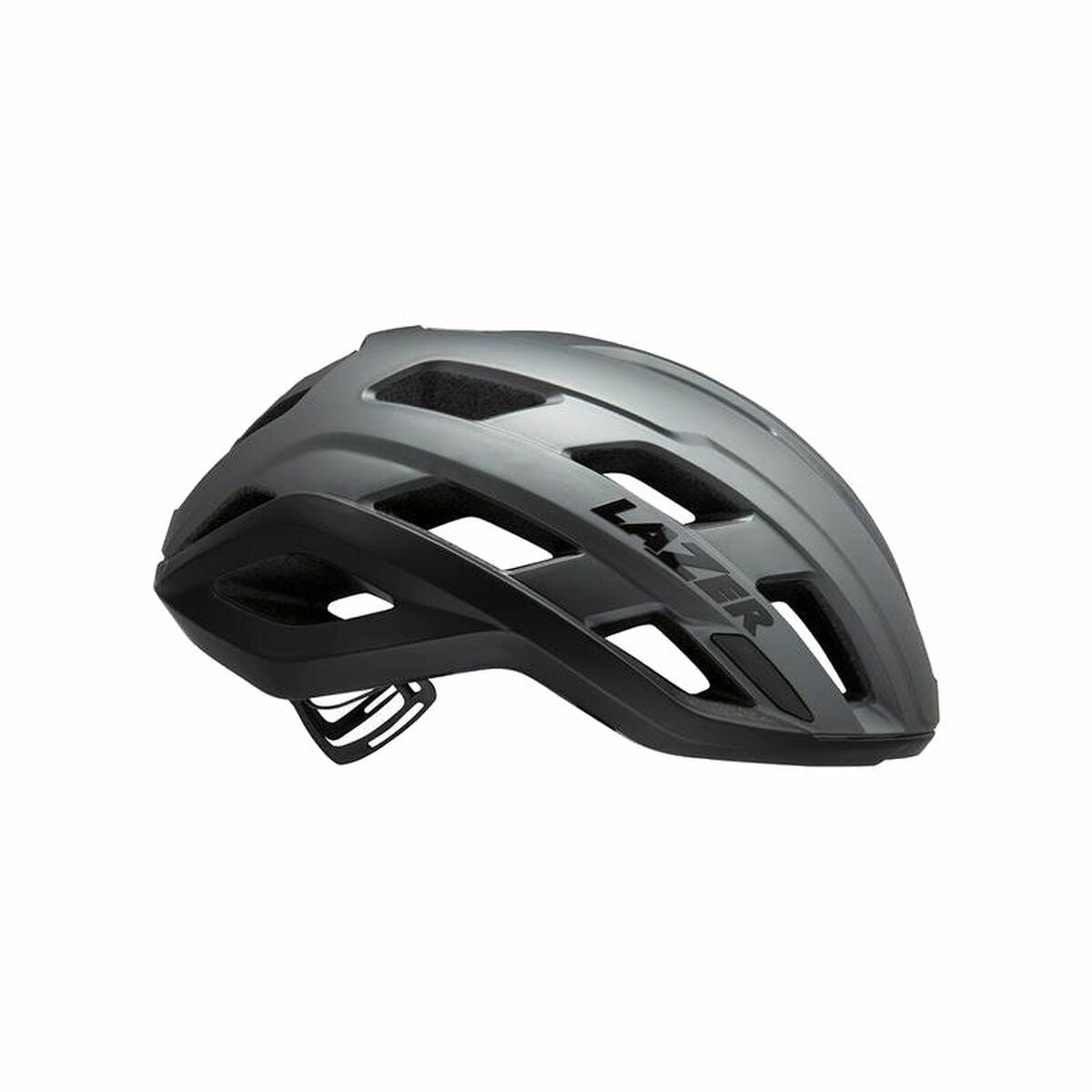 Adult's Cycling Helmet Lazer Strada Kineticore Black Grey - Rider Smarts