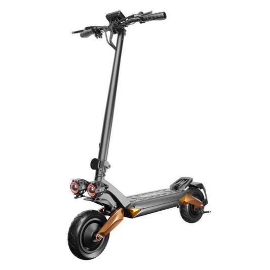 Electric Scooter RUPTOR R6 V3 Copper featuring dual motors, built-in LCD display, Bluetooth connectivity, and foldable design for high-speed urban commuting.
