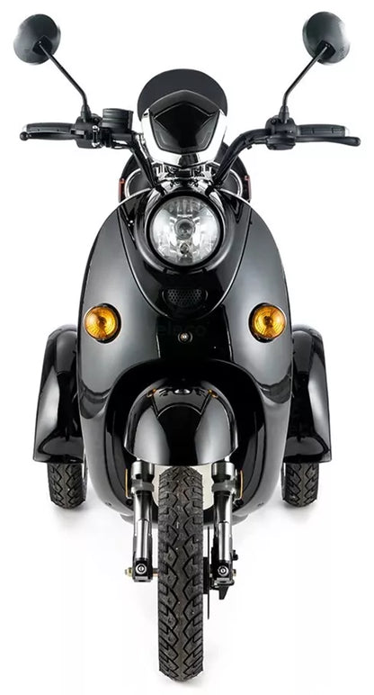 Veleco ZT63 Retro Mobility Scooter 650W-Black three-wheeled motorcycle 