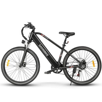 SAMEBIKE RS-A06 – 48V 12.5Ah, 350W Mid-Drive Motor, 45–60 km / 28–37 mi Range, Hydraulic Brakes, All-Terrain E-MTB