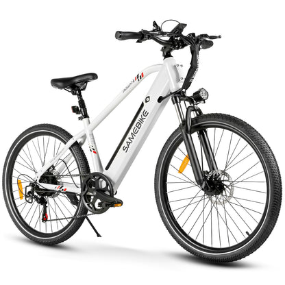 SAMEBIKE RS-A06 – 48V 12.5Ah, 350W Mid-Drive Motor, 45–60 km / 28–37 mi Range, Hydraulic Brakes, All-Terrain E-MTB