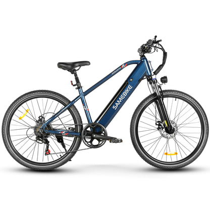 SAMEBIKE RS-A06 – 48V 12.5Ah, 350W Mid-Drive Motor, 45–60 km / 28–37 mi Range, Hydraulic Brakes, All-Terrain E-MTB