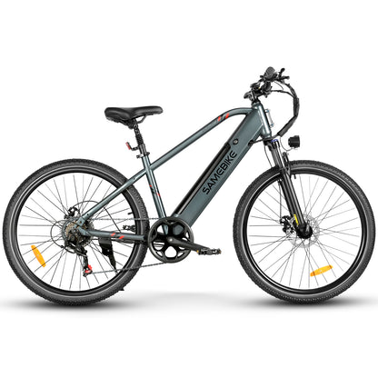 SAMEBIKE RS-A06 – 48V 12.5Ah, 350W Mid-Drive Motor, 45–60 km / 28–37 mi Range, Hydraulic Brakes, All-Terrain E-MTB