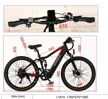 Samebike XD26-II: Conquer Trails &amp; Commute - 26" Electric Bike