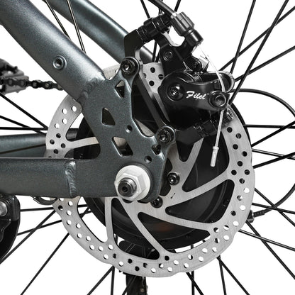 SAMEBIKE RS-A06 – 48V 12.5Ah, 350W Mid-Drive Motor, 45–60 km / 28–37 mi Range, Hydraulic Brakes, All-Terrain E-MTB